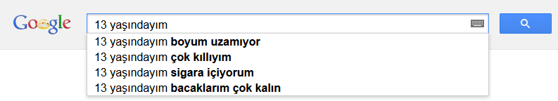 13 yaşındayım