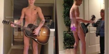 Doğuş’tan Feyz Alan Justin Bieber, Gitarıyla Çırılçıplak Fotoğraflandı