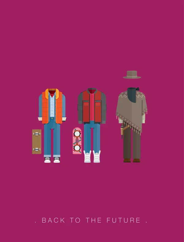 back-to-the-future-minimal-cizim-illustrasyon