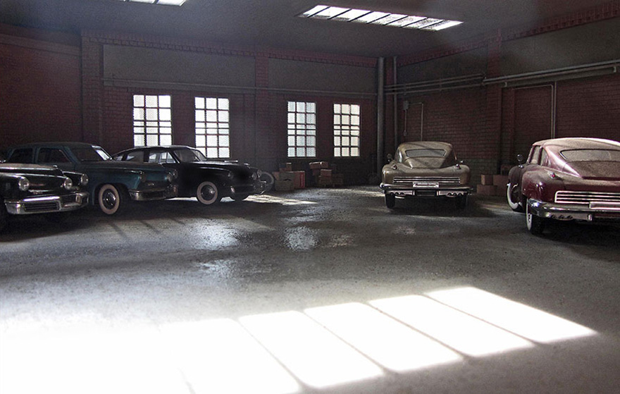 garaj klasik arabalar