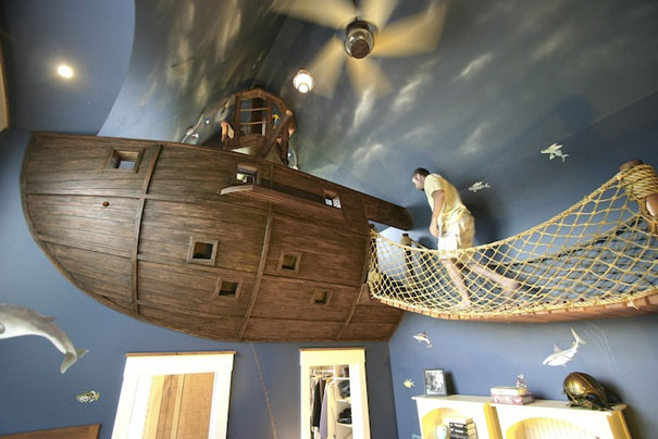 gemi şeklinde oda
