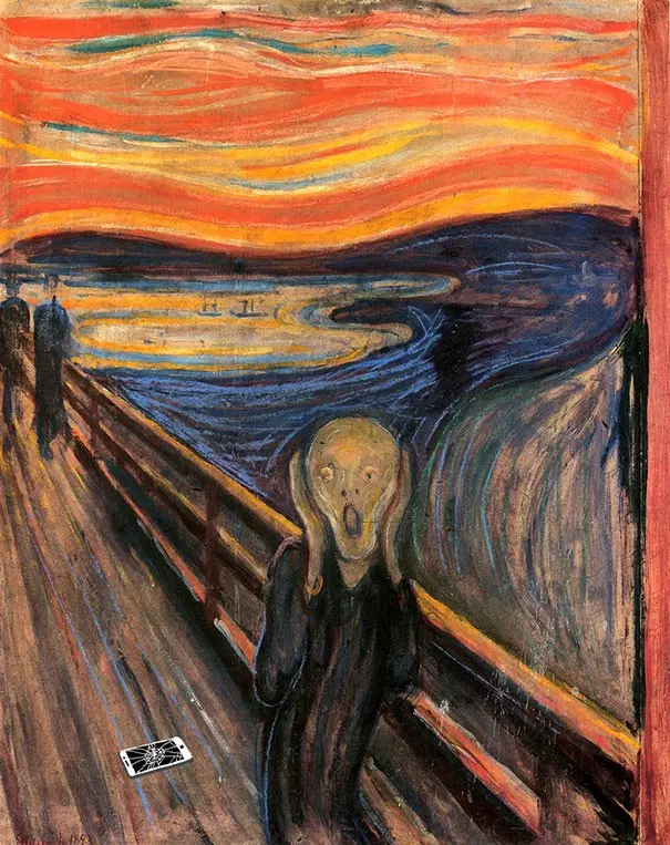 the-scream-edward-munch-apple