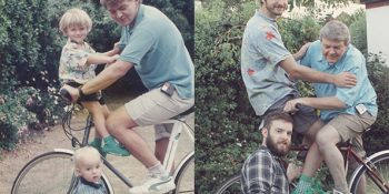 Çocukluk Fotoğraflarını Annelerine Hediye Etmek İçin Yeniden Çeken Aile