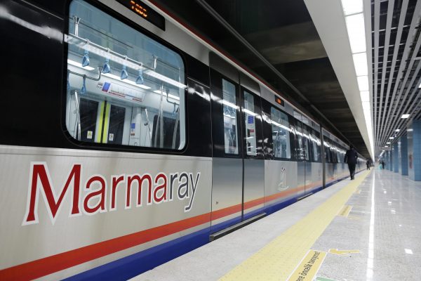 The opening ceremony of the Marmaray Bosphorus tunnel in Istanbul