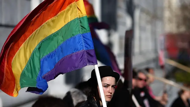 Vigil Held For Marriage Equality Rights On Day Supreme Court Hears Prop 8