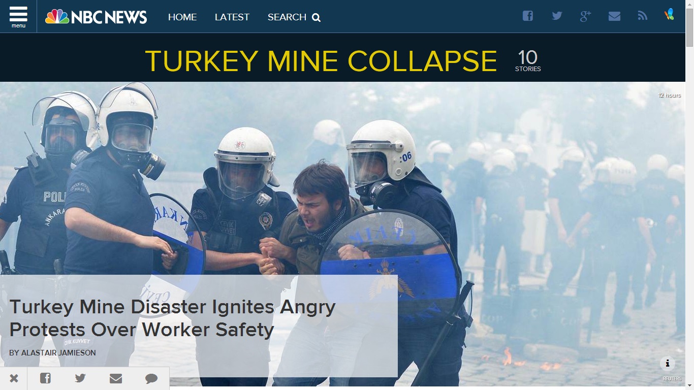 nbcnews-Turkey Mine Disaster Ignites Angry Protests Over Worker Safety