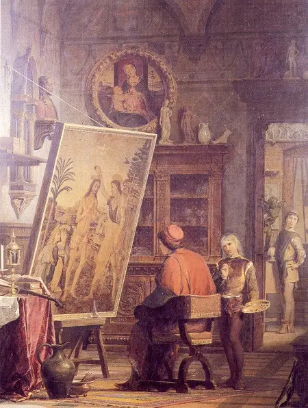 verrocchionun_atolyesine-kabul-leonardo-da-vinci