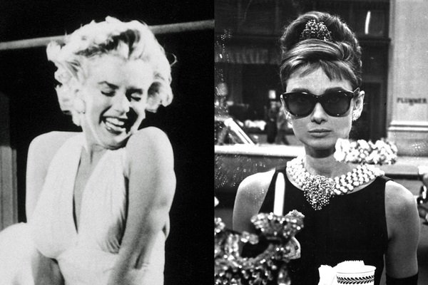 Marilyn Monroe - Audrey Hepburn - listelist