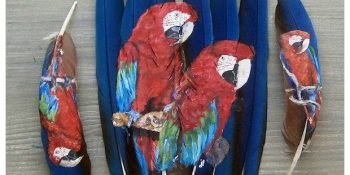 Kağıda Karşı Kuş Tüyü Kullanan Sanatçının 14 Çalışması