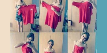 O Tişörtleri Toz Bezi Değil Elbise Yapın!