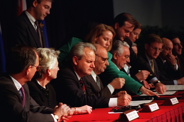 Dayton Peace Accords Signed