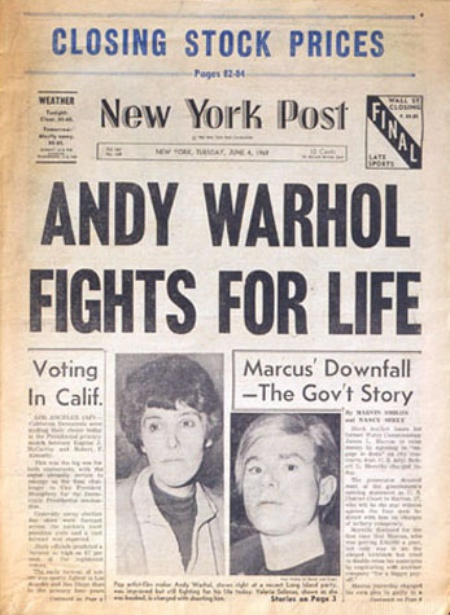 warhol fights for life
