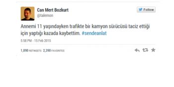 Kadına Yönelik Tacize Karşı Erkeklerin Ağzından 36 #Sendeanlat Hikayesi
