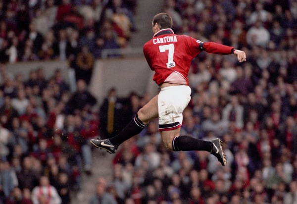 Eric Cantona, Manchester United scores the fifth goal