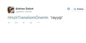 Yeni Süper Yüksek Hızlı Trenimize Sosyal Medyadan 16 Hızlı ve Öfkeli İsim Önerisi