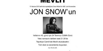 Jon Snow’un Kırk Mevlidine Gittiğinizde Yaşayabileceğiniz 14 Hadise