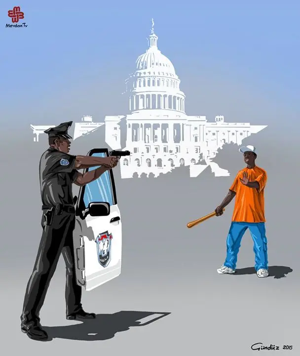 amerika-polis-illustrasyon