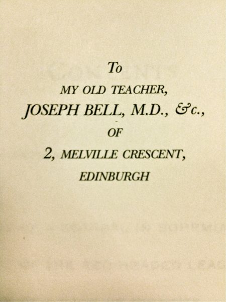 To my old teacher, Joseph Bell