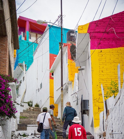 meksika evler renk