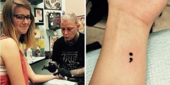 10 Fotoğrafla Sosyal Farkındalık Yaratan Akım: Noktalı Virgül Dövmeleri