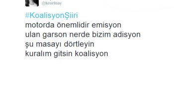 Twitter Kullanıcılarından Uğur Işılak’a Alternatif 12 #KoalisyonŞiiri