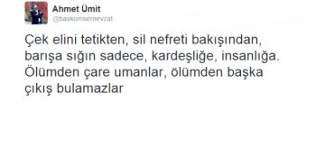 Şehit Haberleri İle Çalkalanan Ülke Gündemi Üzerine Yazarlardan Barış Talebinde 13 Tweet