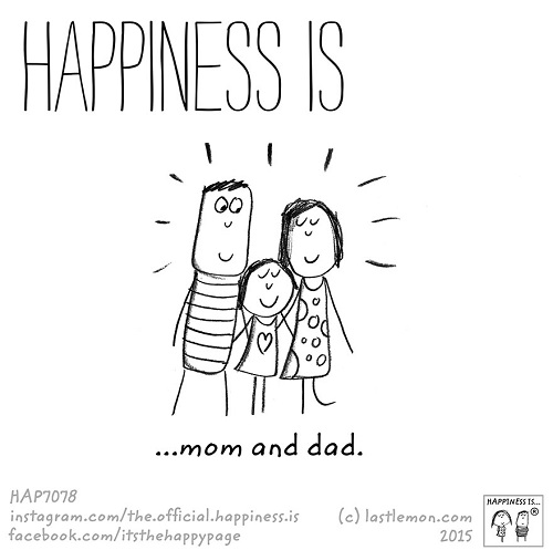 happiness mom and dad