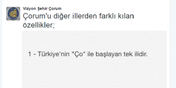 Vizyon Şehir Çorum Hesabından Leblebi Tozu Lezzetinde 17 Tweet