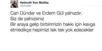 Can Dündar ve Erdem Gül’ün Gazetecilik Yaptığı İçin Tutuklanmasına 16 Vicdanı Hür Tepki