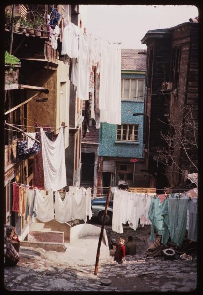 you-could-spot-laundry-hanging-from-balconies