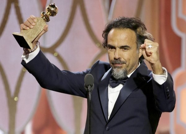 BEVERLY HILLS, CA - JANUARY 10: In this handout photo provided by NBCUniversal, Alejandro G. Inarritu accepts the award for Best Director - Motion Picture for "The Revenant" during the 73rd Annual Golden Globe Awards at The Beverly Hilton Hotel on January 10, 2016 in Beverly Hills, California. (Photo by Paul Drinkwater/NBCUniversal via Getty Images)