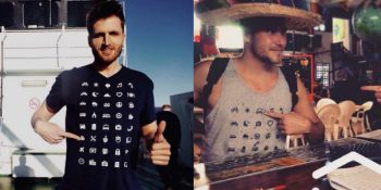 Üzerindeki Evrensel İkonlarla Dünyanın Her Yerinde İletişim Kurabileceğiniz Gezgin T-Shirtleri