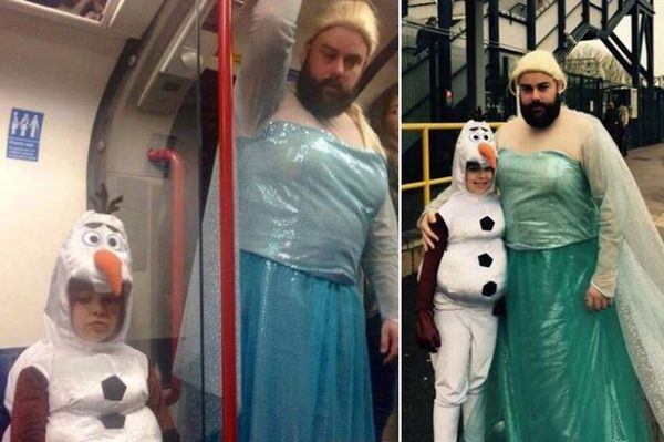Frozen-loving-dad-dresses-up-as-Elsa-on-the-London-Underground