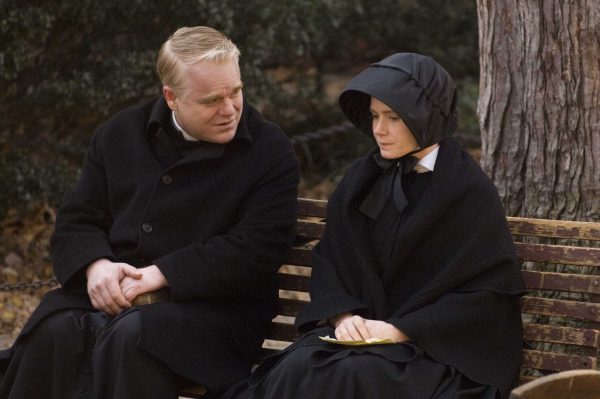 Philip Seymour Hoffman as Father Flynn and Amy Adams as Sister James. Photo Credit: Andrew Schwartz/Miramax Film Corp