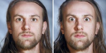 Giyinik ve Çıplakken Çekilen Vesikalık Fotoğraflarla İnsanların Yüz İfadelerindeki Enteresan Değişim