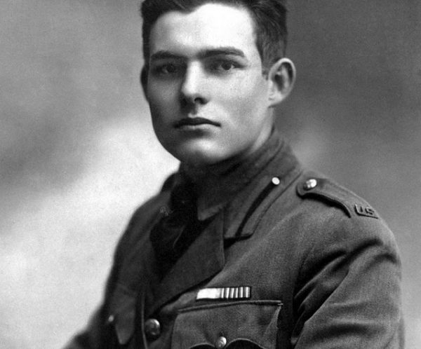 EH 2723P Milan, 1918 Ernest Hemingway, American Red Cross volunteer. Portrait by Ermeni Studios, Milan, Italy. Please credit "Ernest Hemingway Photograph Collection, John F. Kennedy Presidential Library and Museum, Boston".