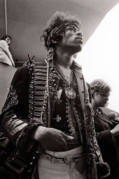 Monterey, California, USA --- Jimi Hendrix at Monterey Pop Festival, June, 1967. Taken the day of his debut performance in North America. --- Image by © William James Warren/Science Faction/Corbis