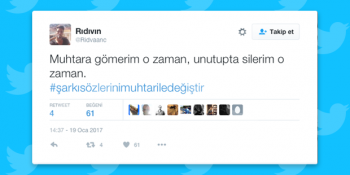 Şarkı Sözlerini “Muhtar” ile Değiştiren 19 Mizahşör Tweet
