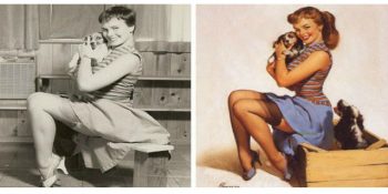 Pin-Up Kadınlarınının Klasik Fotoğraflarından İlham Alınmış 15 Çalışmanın Karşılaştırması