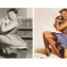 Pin-Up Kadınlarınının Klasik Fotoğraflarından İlham Alınmış 15 Çalışmanın Karşılaştırması