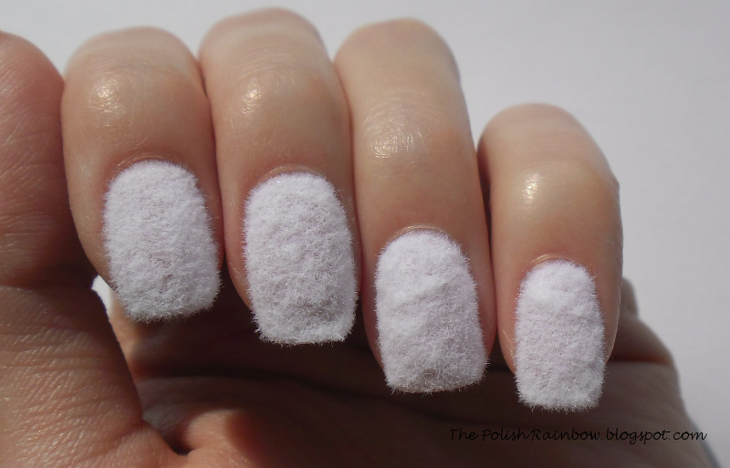3 white nail fluffy powder