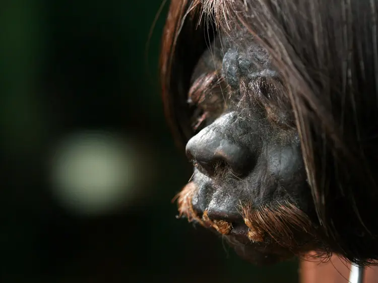 ECUADOR: Tsantsa Head in the Quito Amazonia Museum. (photo credit: National Geographic Channel)