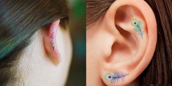 Küpeleri Unutmanızı Sağlayacak Güzellikte 23 Minimal ve Zarif Kulak Dövmesi