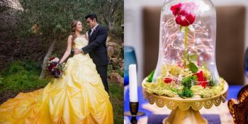 Disney Klasiği Güzel ve Çirkin Temalı Düğün Fotoğraflarından Masal Gibi Detaylar