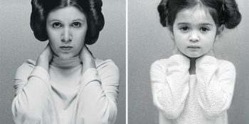 Kanser Hastası Büyükannesine Moral Vermek İçin Güçlü Kadınları Taklit Eden Küçük Kız