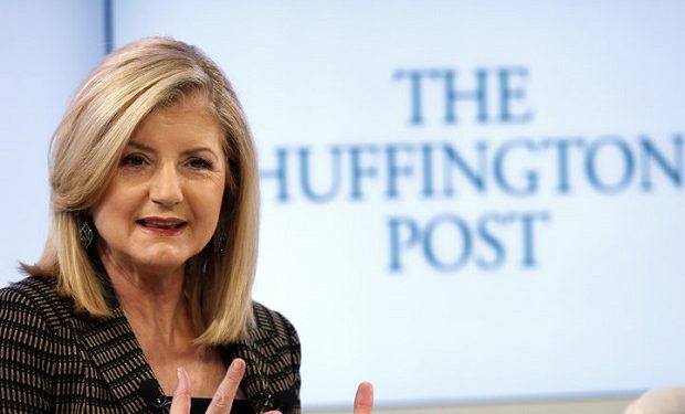 Arianna Huffington, president and Editor-in-Chief of The Huffington Post Media Group attends a session at the World Economic Forum (WEF) in Davos January 25, 2014. REUTERS/Denis Balibouse (SWITZERLAND - Tags: POLITICS BUSINESS)