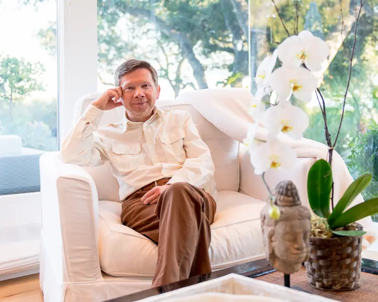 Eckhart Tolle in Montecito for Spirituality & Health magazine, F