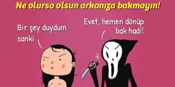 Birbirinden Eğlenceli 12 İllüstrasyonla Korku Filmlerinde Hayatta Kalma Rehberi