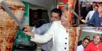 Döner Kesme Tutkusuna Karşı Koymayıp Bunu Bir Ritüel Haline Getiren Angela Merkel