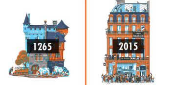 Tek Bir Binanın Üzerinden Paris’in 750 Yıllık Mimari Değişimini Anlatan Sanatçı